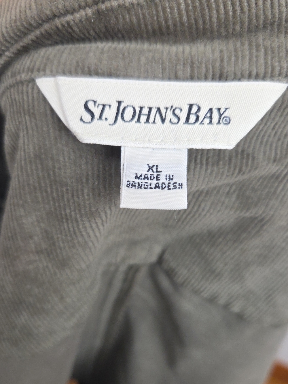 Vintage Y2K Olive Green Corduroy Cotton Blazer Jacket Goblincore Lagenlook - XL - Picture 9 of 10